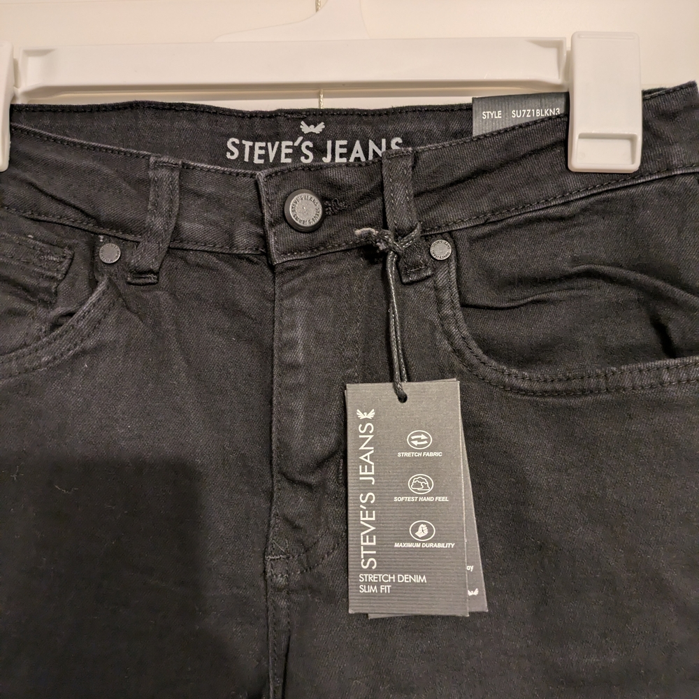 Boy's black denim jeans